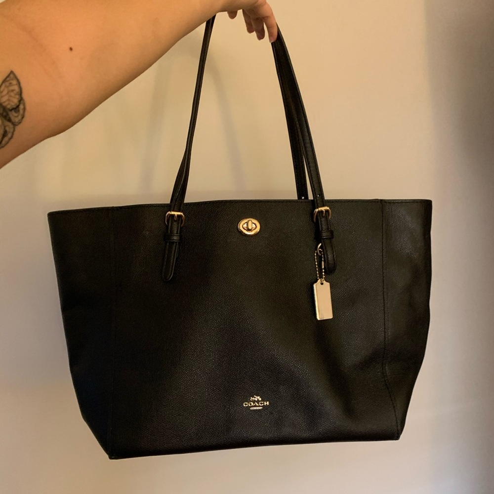 Black Coach Tote Purse